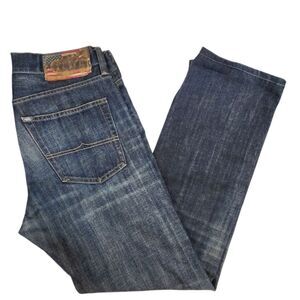 Denim & Supply Ralph Lauren Mens Straight Fit Faded Front 5 Pocket Jeans 34/34